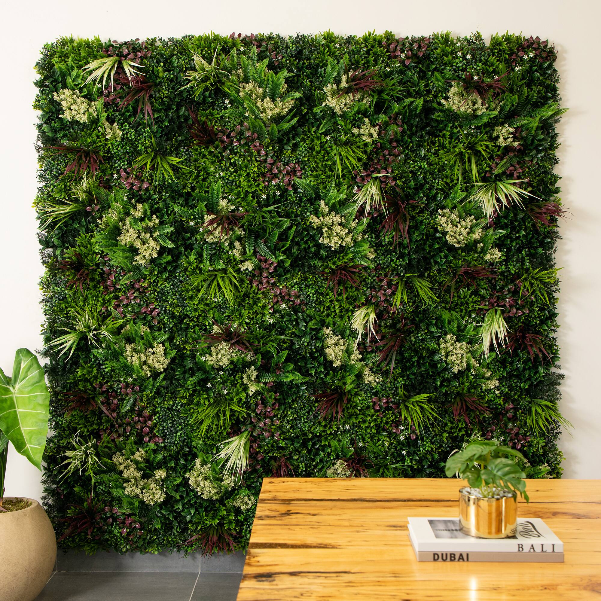 20" Corfu Island Artificial Living Wall Panels, 3ct.